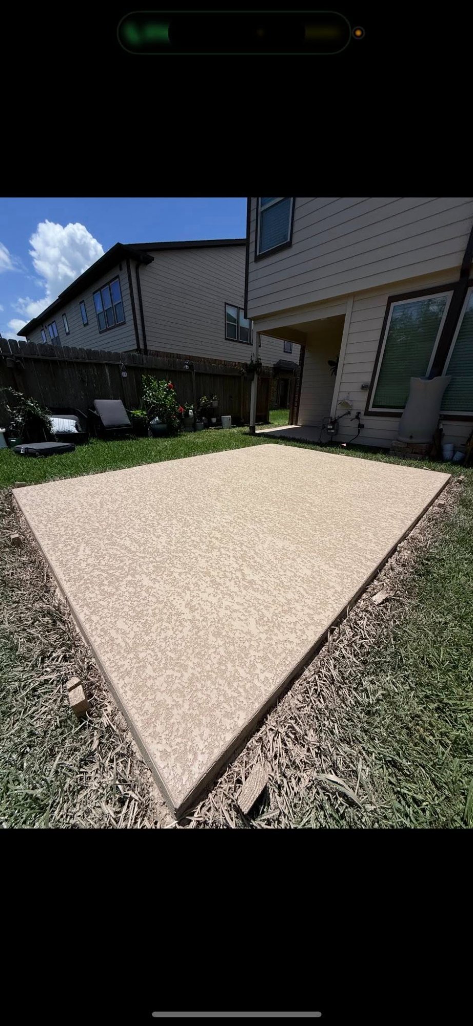Exposed aggregate patio Houston