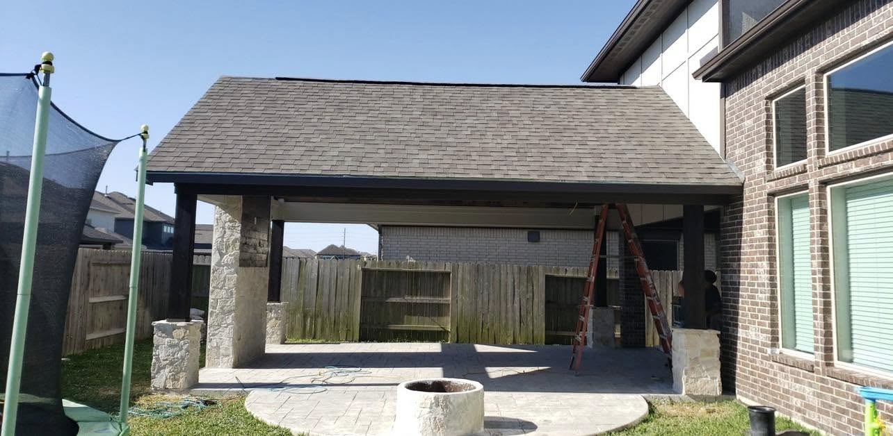 Covered patio build Houston